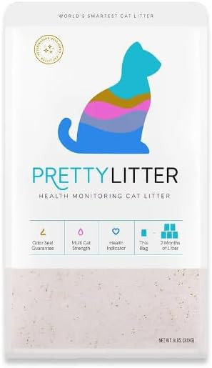 PrettyLitter Unscented Health Monitoring Cat Pet Litter (8 lbs)