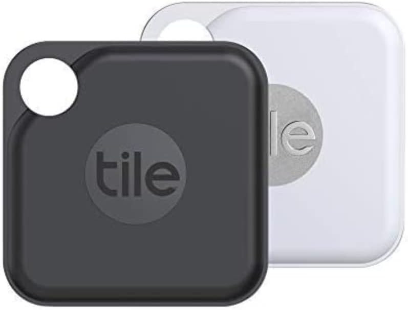 Tile Pro (2020) 2-pack - High Performance Bluetooth Tracker, Keys Finder and Item Locator for Keys, Bags, and More; 400 ft Range, Water Resistance and 1 Year Replaceable Battery
