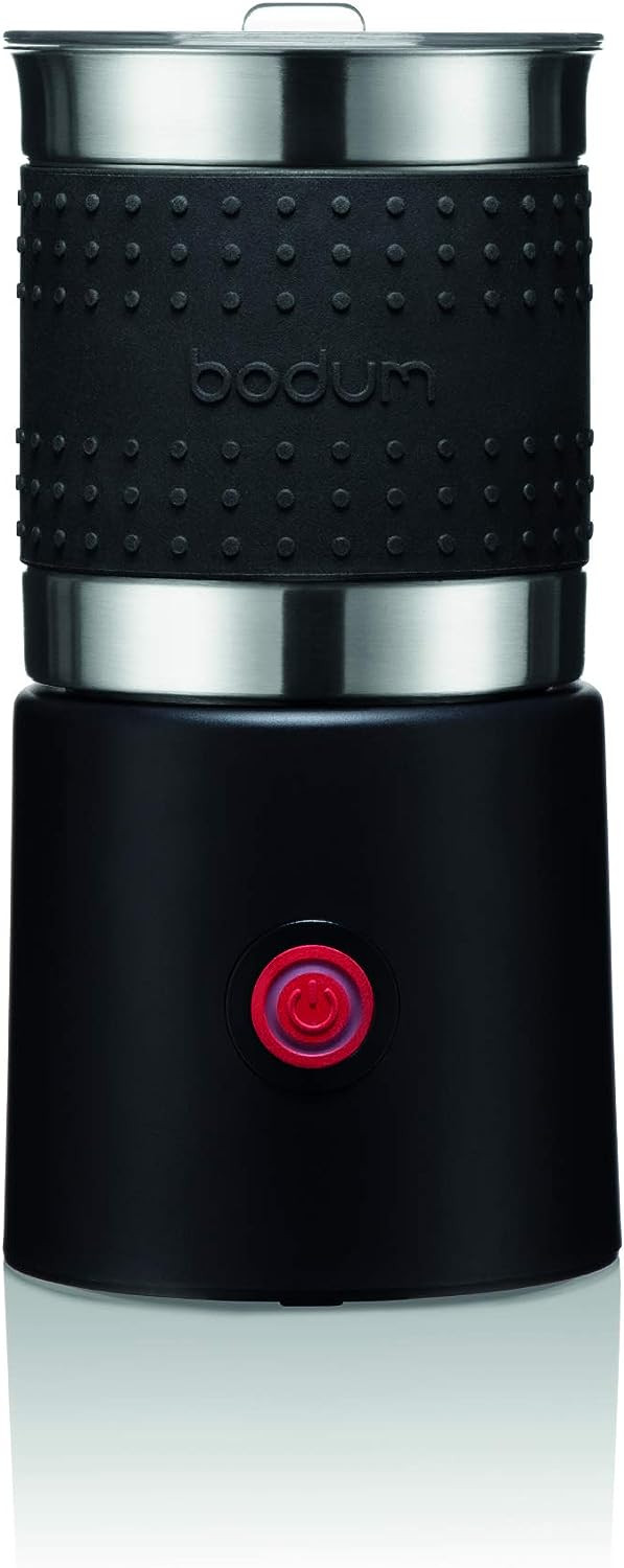 Bistro Electric Dishwasher Safe Milk Frother - Barista Edition, 13.5 Ounce, Black