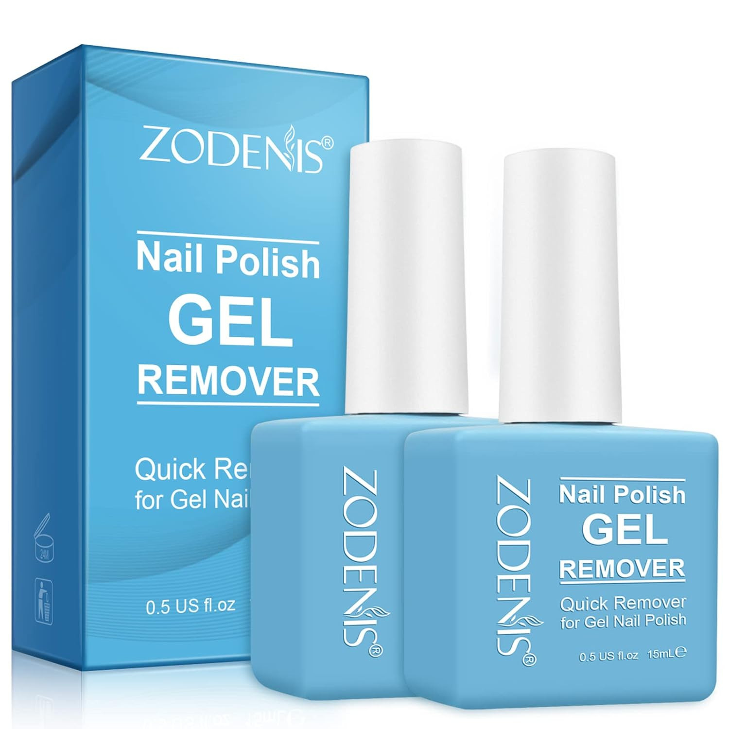 Gel Nail Polish Remover -2 Pack, Professional Remove Gel Nail Polish, Remove Soak-Off Gel Polish, Peel Off In 3-6 Minutes