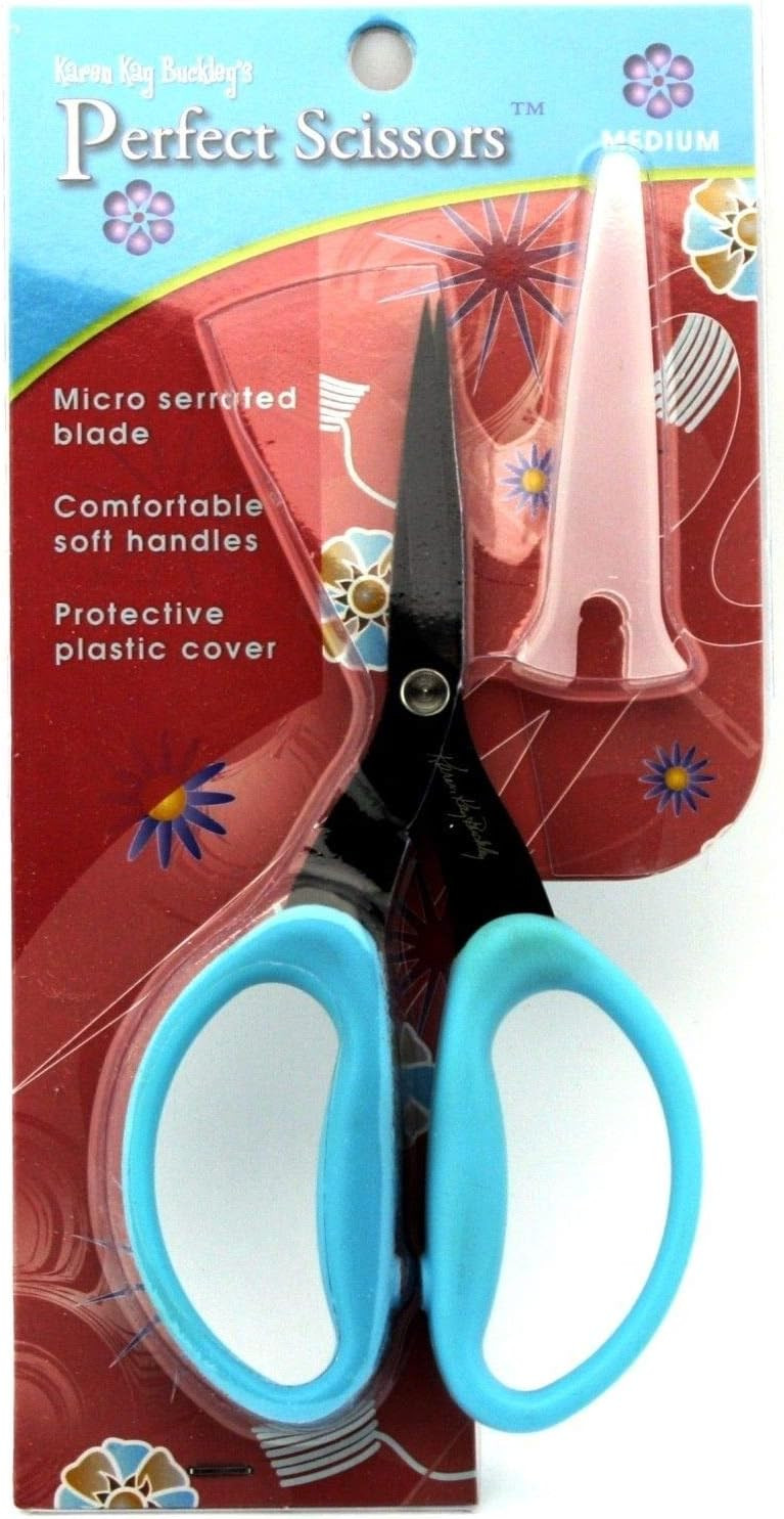 Karen Kay Buckley's Perfect Scissors, Medium 6-Inch Mirco Serrated Blades (1) (Original Version) (Standard)