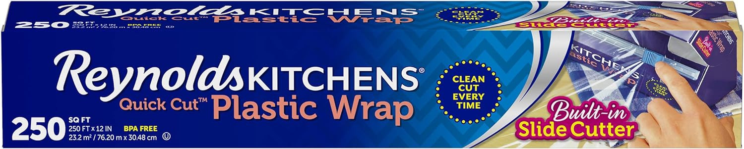 Reynolds Kitchens Quick Cut Plastic Wrap - 250 Sq Ft roll
